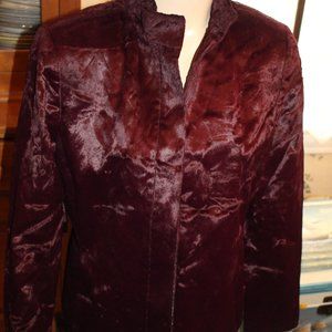Juliana Collection Blazer Jacket Burgandy Christmas Outfit Sz 6